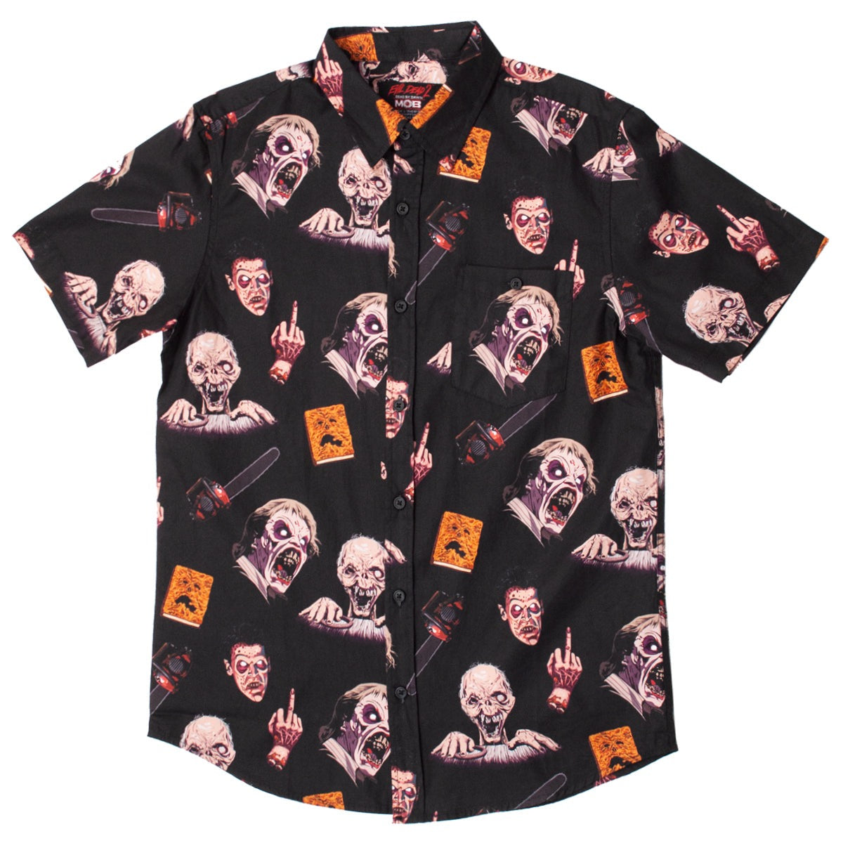 Evil Dead 2 Short Sleeve Button-Up Shirt Version 1