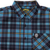 Demons Plaid Short Sleeve Button-Up Shirt