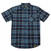 Demons Plaid Short Sleeve Button-Up Shirt