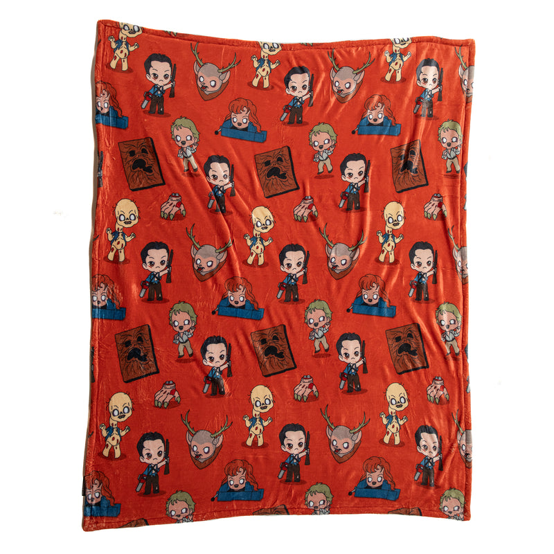 Evil Dead 2 Chibi Throw Blanket