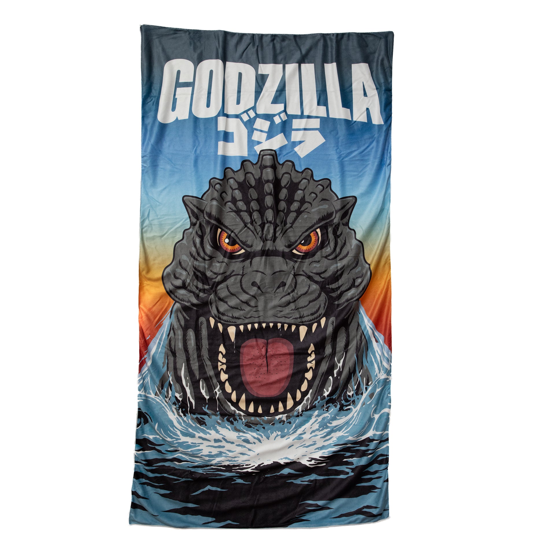 Godzilla Emerges Lightweight Beach Towel