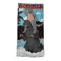 Godzilla and Minilla Lightweight Beach Towel