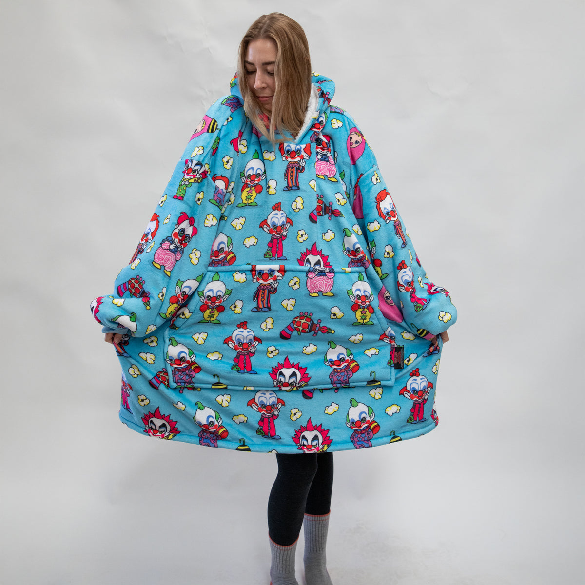 Killer Klowns From Outer Space Chibi Fleece Hoodie