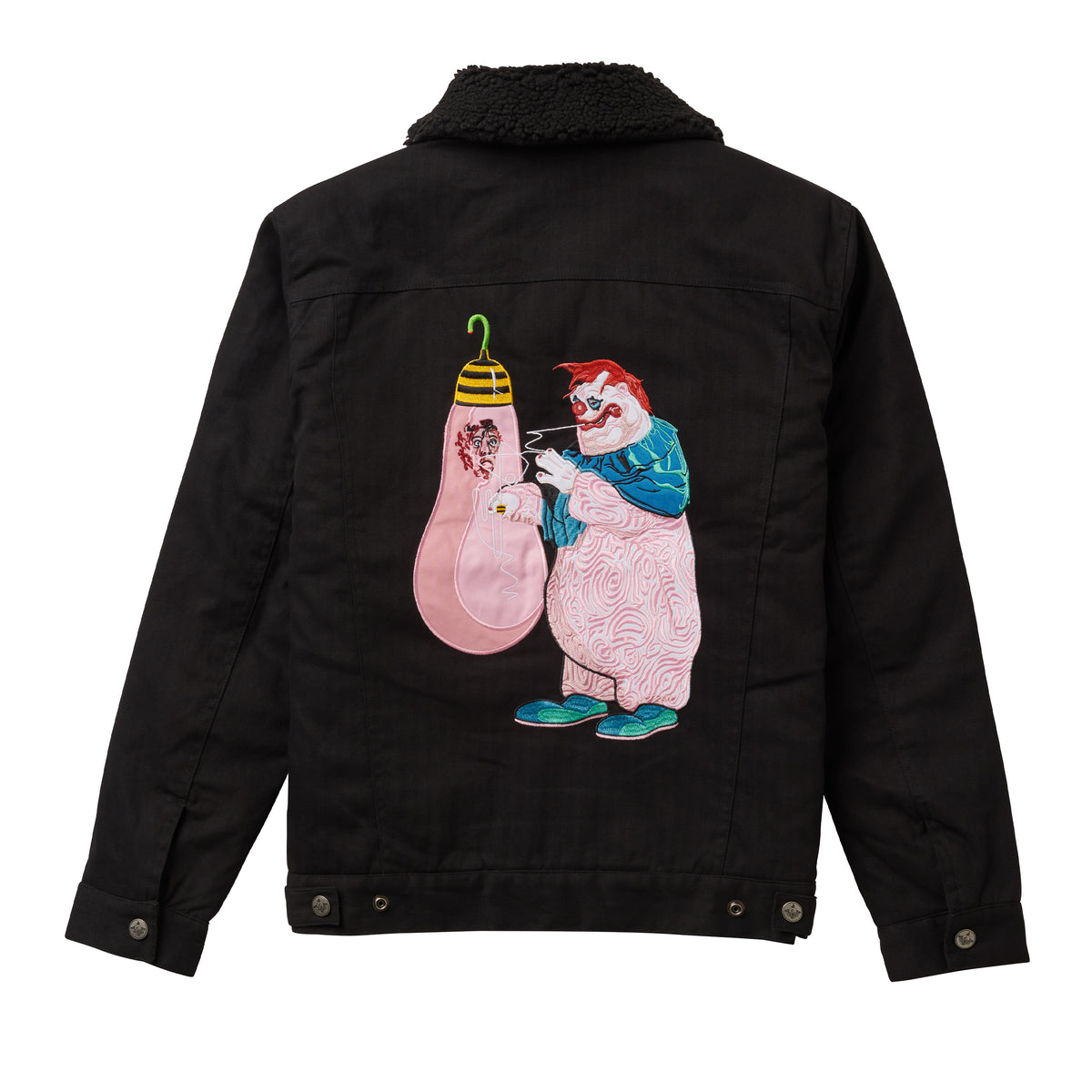 Killer Klowns From Outer Space Sherpa Collar Jacket