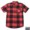 Zombie: Dawn of the Dead Plaid Short Sleeve Button-Up Shirt