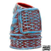 Basket Case Ceramic Mug: Blue Variant