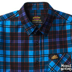 Bill & Ted's Excellent Adventure Plaid Short Sleeve Button-Up Shirt