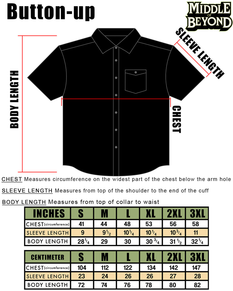DEVO Energy Dome Pattern Short Sleeve Button-Up Shirt