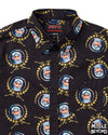 DEVO New Traditionalists Nu-Tra Pattern Short Sleeve Button-Up Shirt