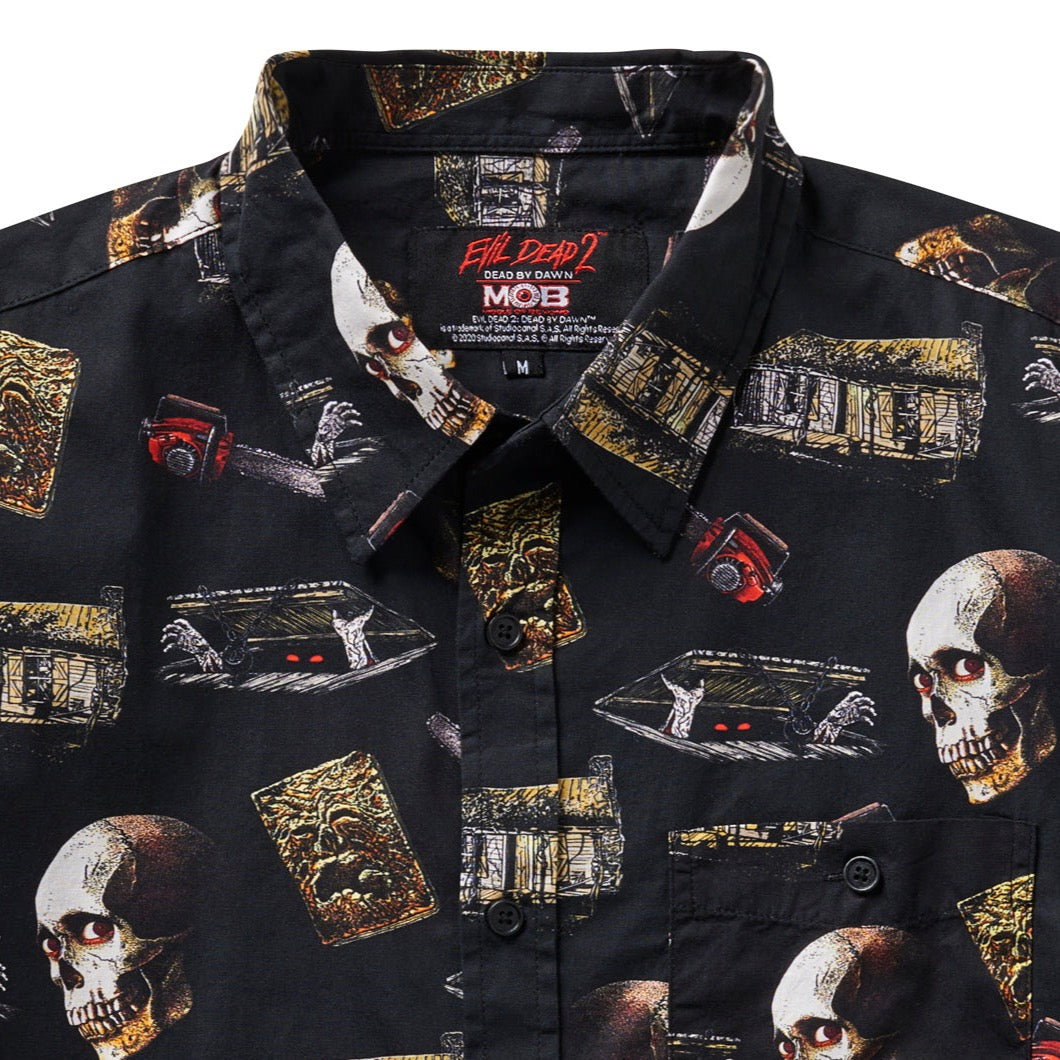 Evil Dead 2 Short Sleeve Button-Up Shirt Version 1