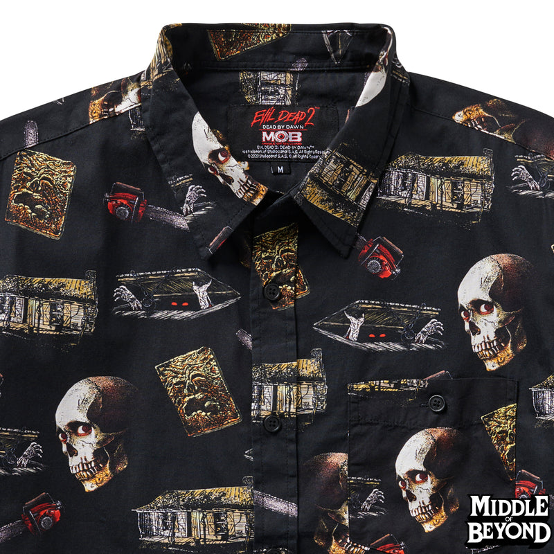 Evil Dead 2 Short Sleeve Button-Up Shirt Version 1