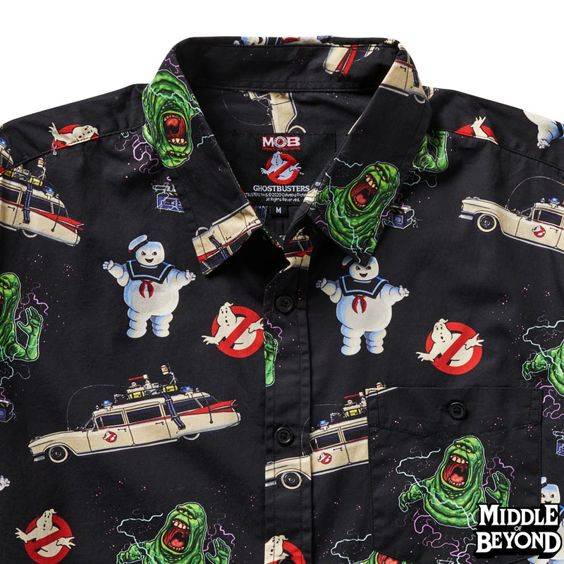 Ghostbusters Short Sleeve Button-Up Shirt