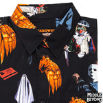Halloween Short Sleeve Button-Up Shirt Version 2