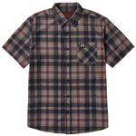 Iron Maiden Number of the Beast Plaid Short Sleeve Button-Up Shirt