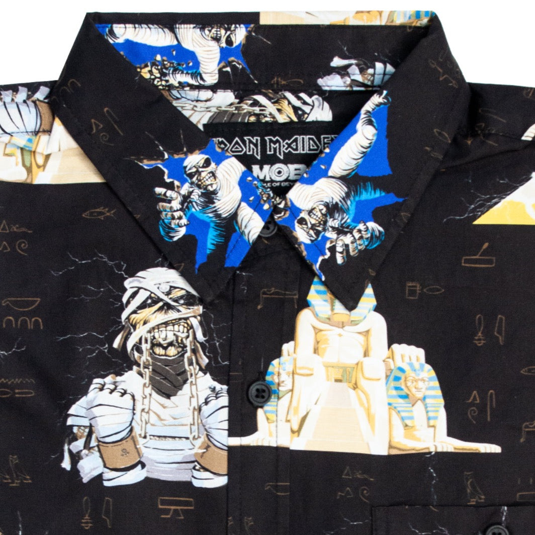 Iron Maiden Book of Souls Short Sleeve Button-Up Shirt