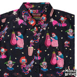 Killer Klowns From Outer Space Short Sleeve Button-Up Shirt Version 2