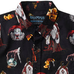Krampus Film Short Sleeve Button-Up Shirt