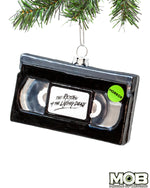 Return of the Living Dead VHS Glass Ornament