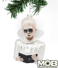 Twilight Zone - To Serve Man Kanamit Glass Ornament