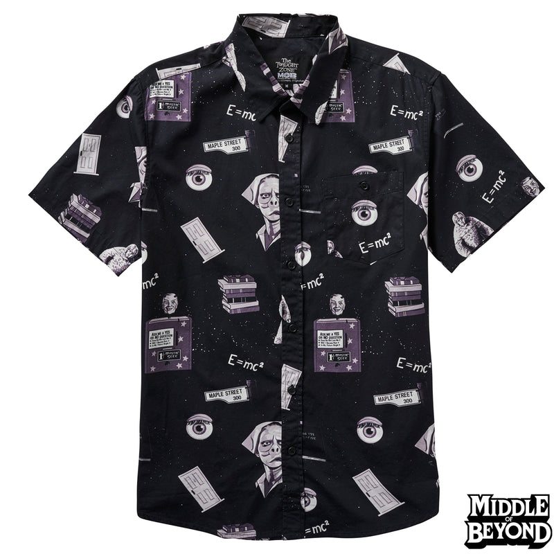 Twilight Zone Short Sleeve Button-Up Shirt