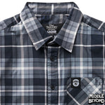 Twilight Zone Plaid Short Sleeve Button-Up Shirt