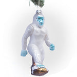 Yeti Abominable Snowman Glass Ornament