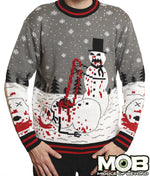 Zombie Snowman Holiday Sweater